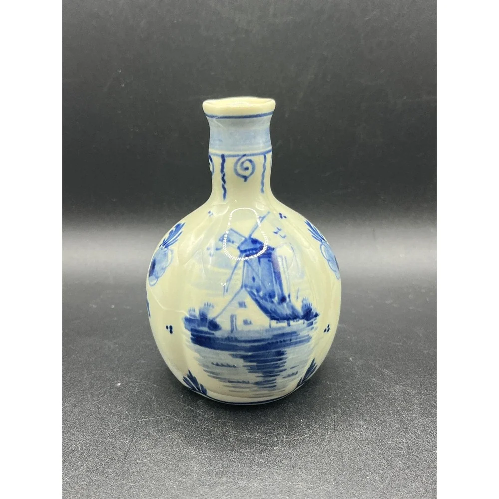 Vtg PZH Delft Blue GIN Bottle‎ 4
